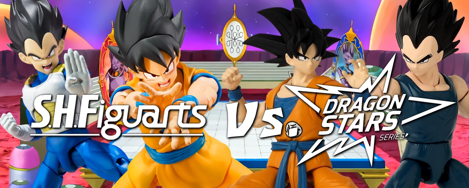 SHF vs Dragon Stars Comparación SH Figuarts vs Dragon Stars Series